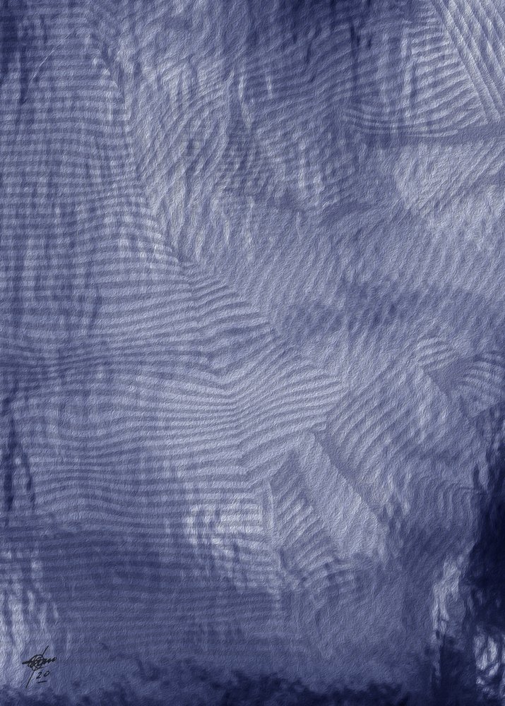 Rustige indigo golven door Osvaldo Russo