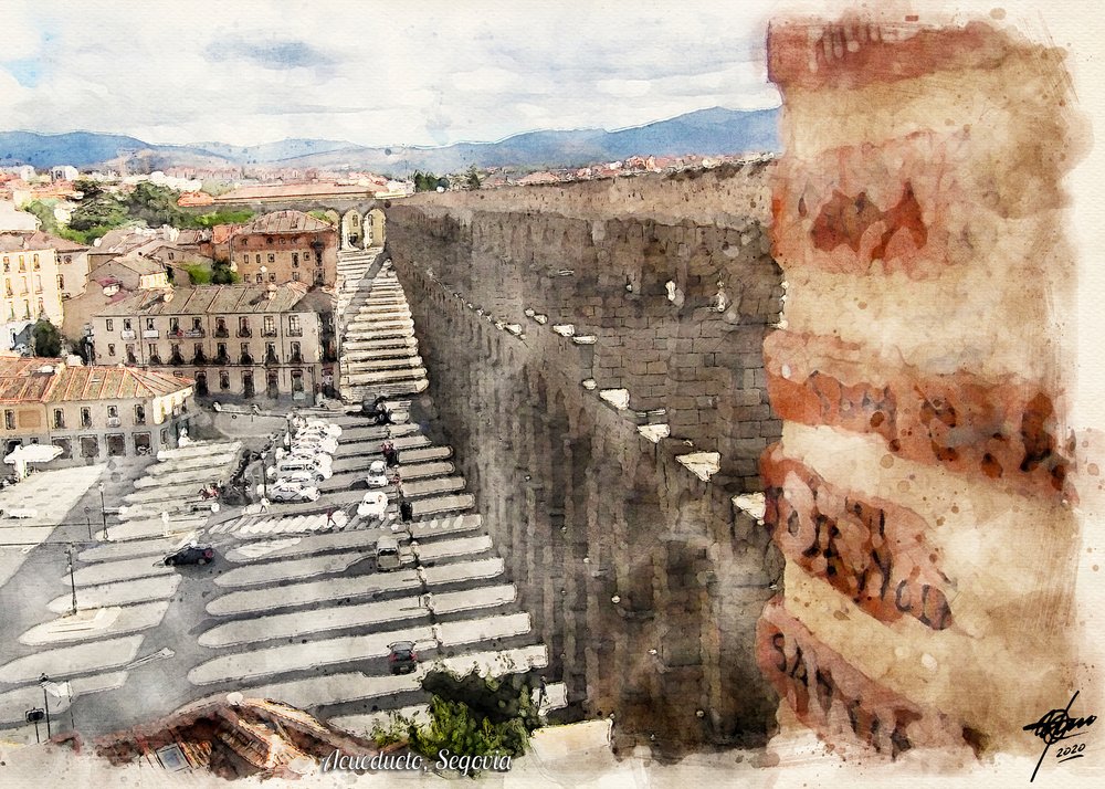 Segovia, de stad met het Romeinse aquaduct door Osvaldo Russo