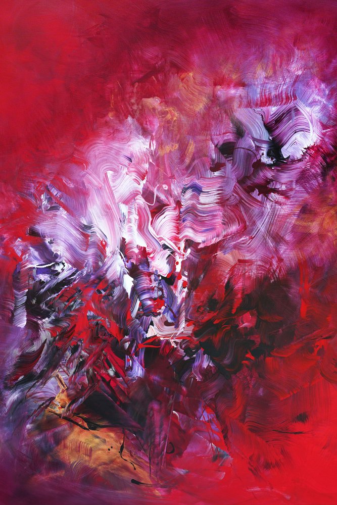 Levendige abstracte stroming door Paresh Nrshinga FRSA