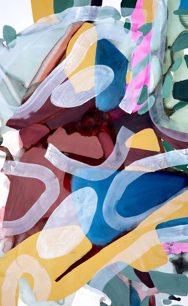 Levendige abstracte beweging door Poonam Choudhary