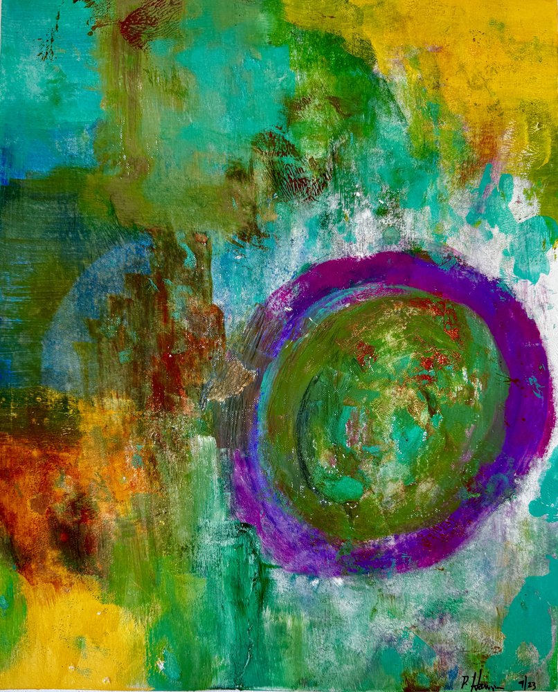 Levendige abstracte cirkel door Preston Harmon