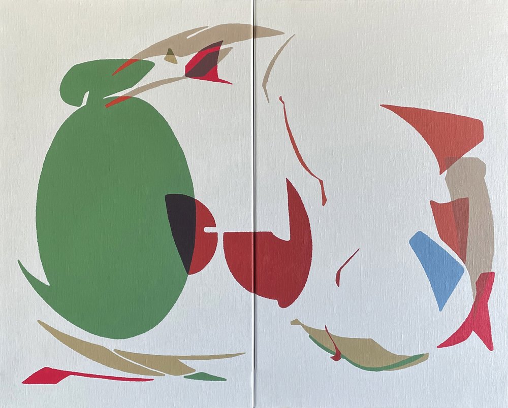 Dynamische abstracte vormen door Rafa Mateo