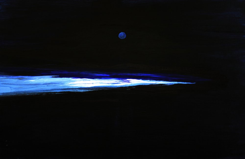 Blauwe maan gloeit door RodMacIver