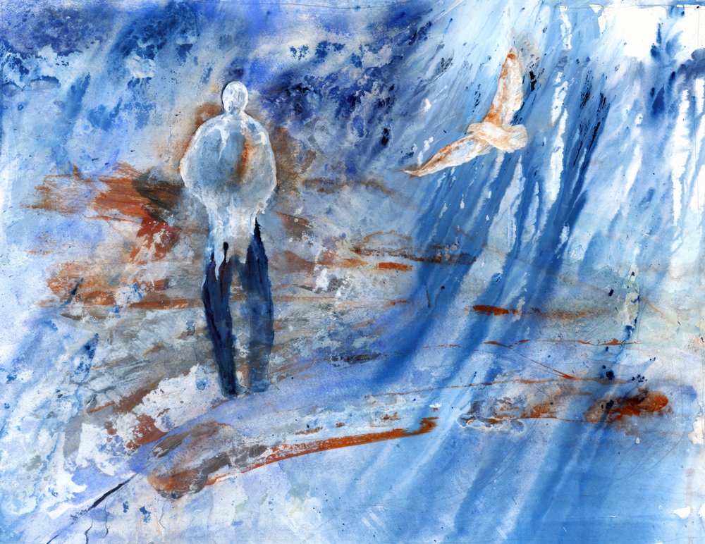 Blauwe eenzaamheid - Vlucht door RodMacIver