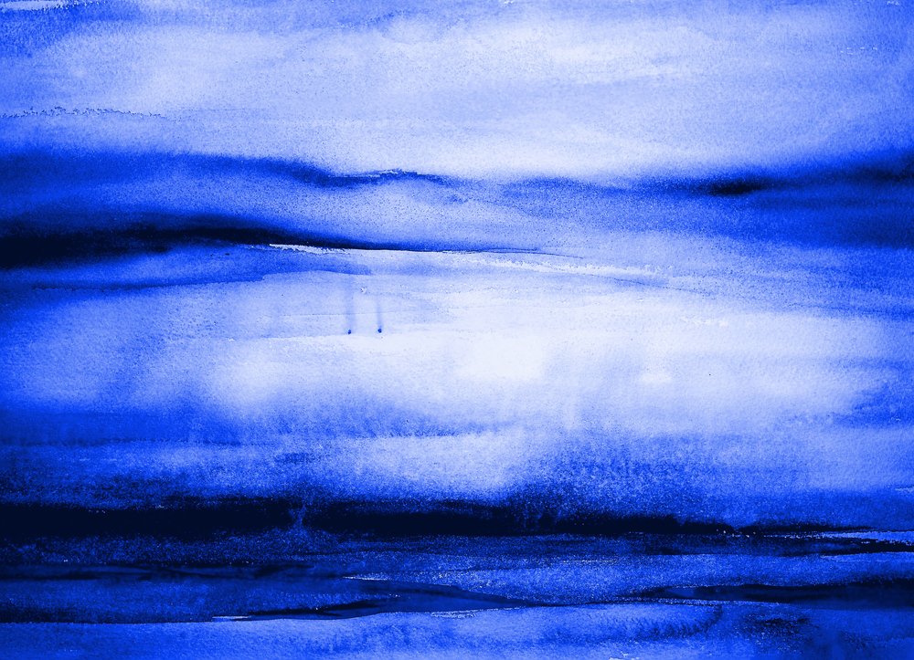 Diepblauwe horizon door RodMacIver