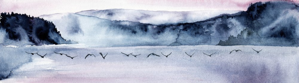 De vlucht van de vogels van Misty Mountain door RodMacIver