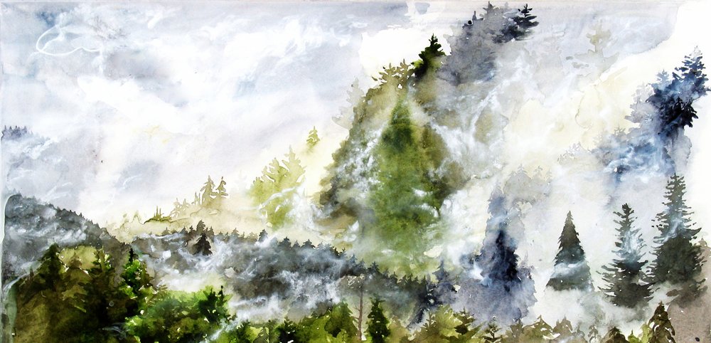 Het Mistige Bergbos door RodMacIver