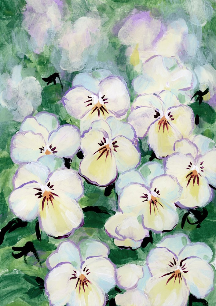 Fijne viooltjesbloemen door Rosana Laiz Blursbyai