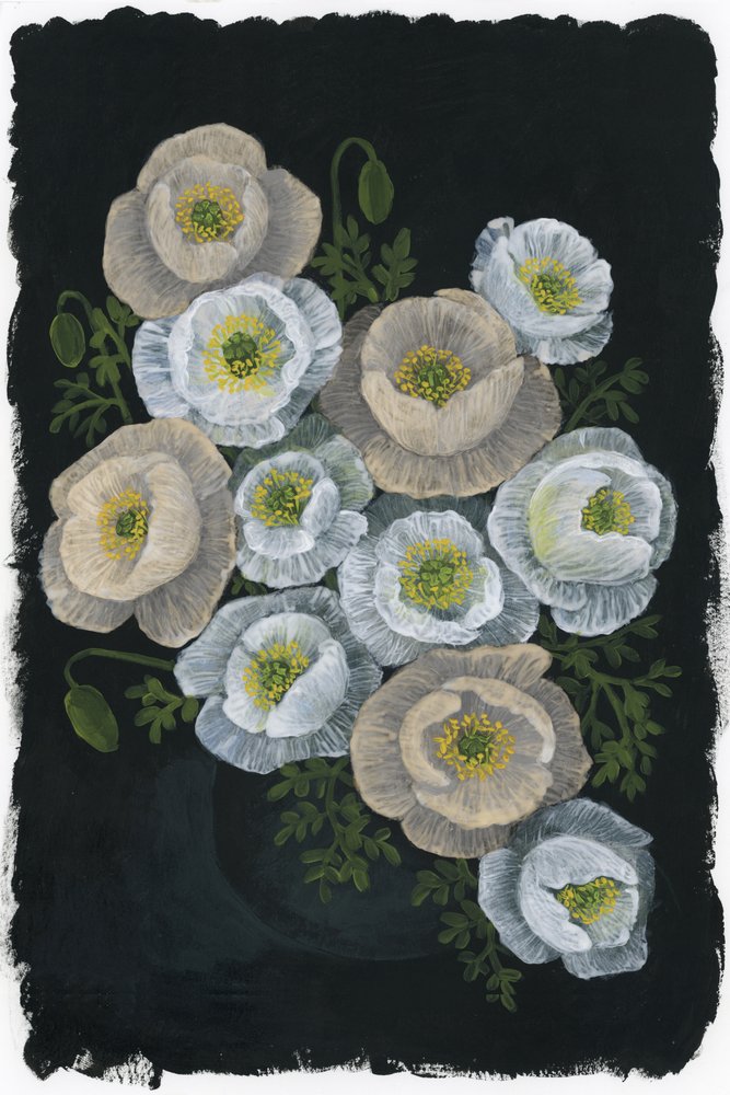 Elegante papaverbloemen door Rosana Laiz Blursbyai