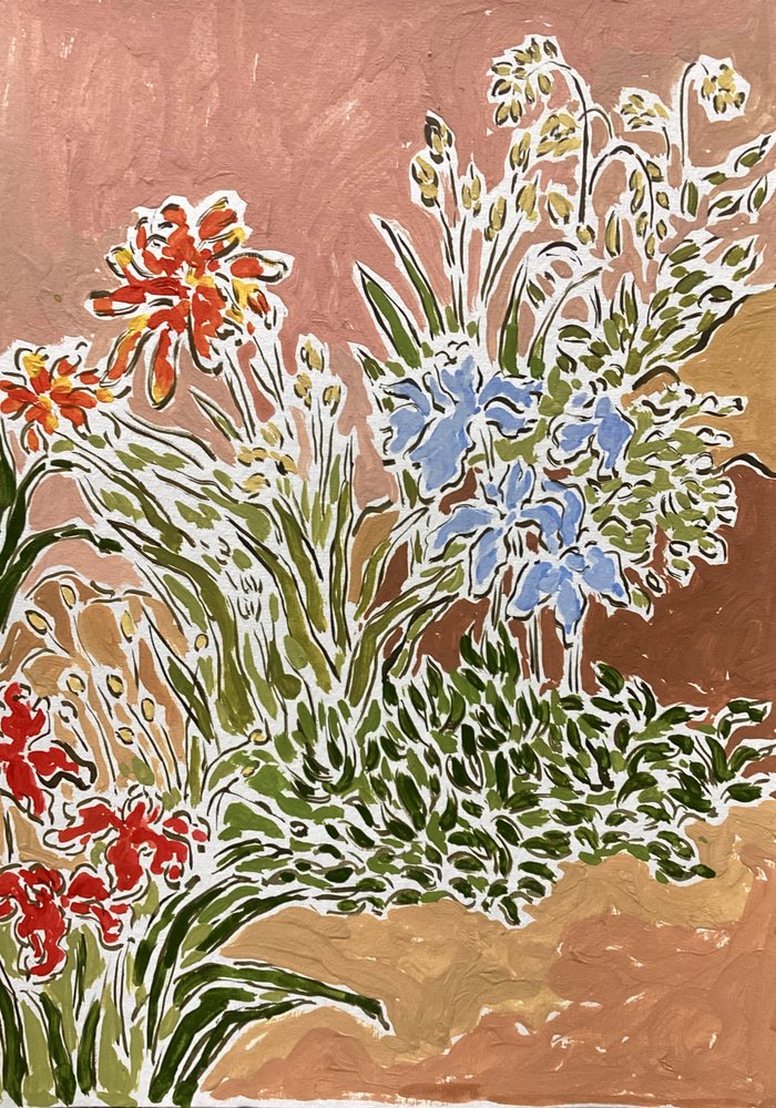 Kleurrijke tuinbloemen door Rushati Chowdhury