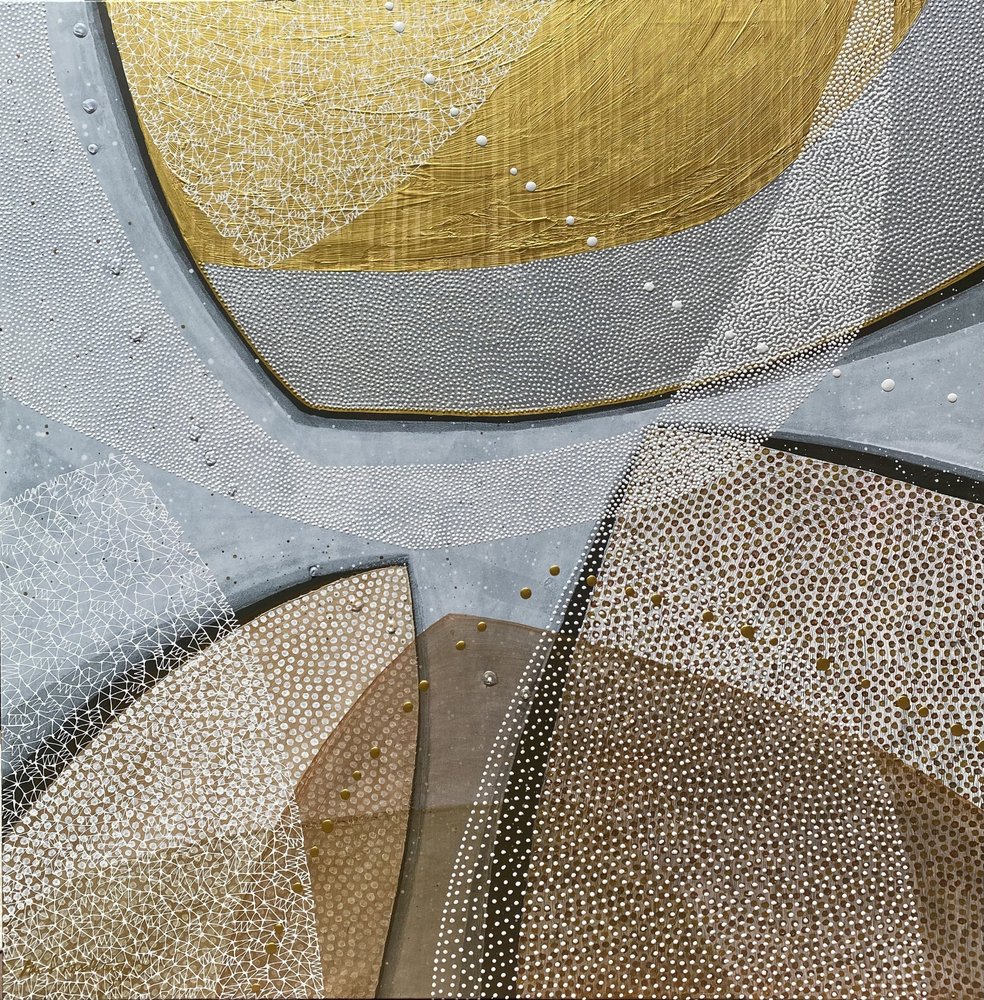 Abstracte gouden krommen door SAN STARLING