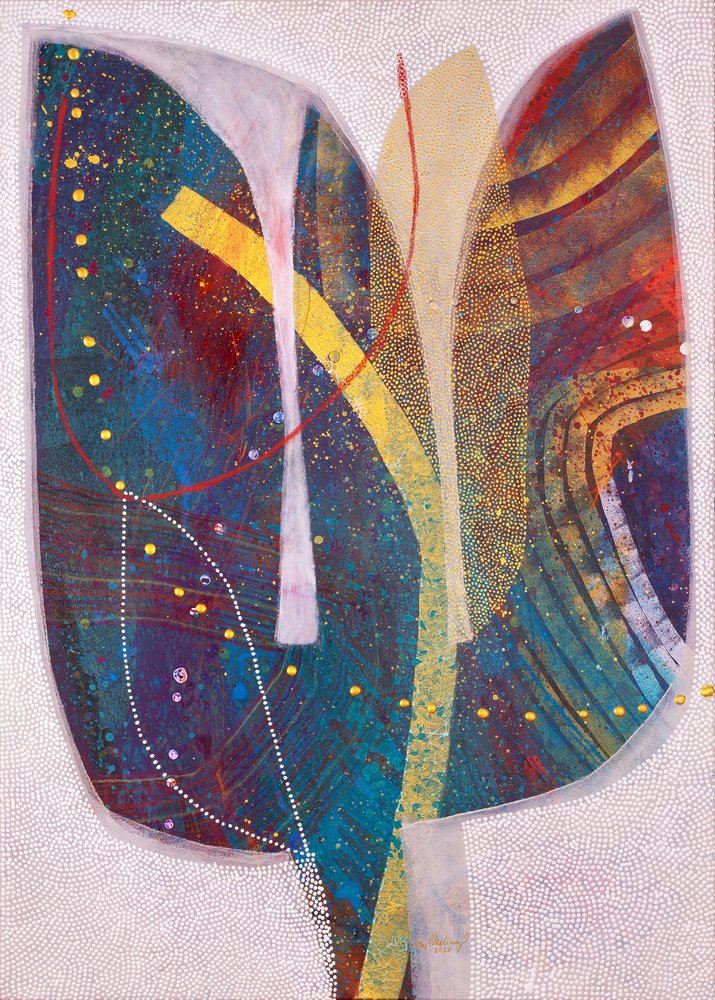 Levendige abstracte bloem door SAN STARLING