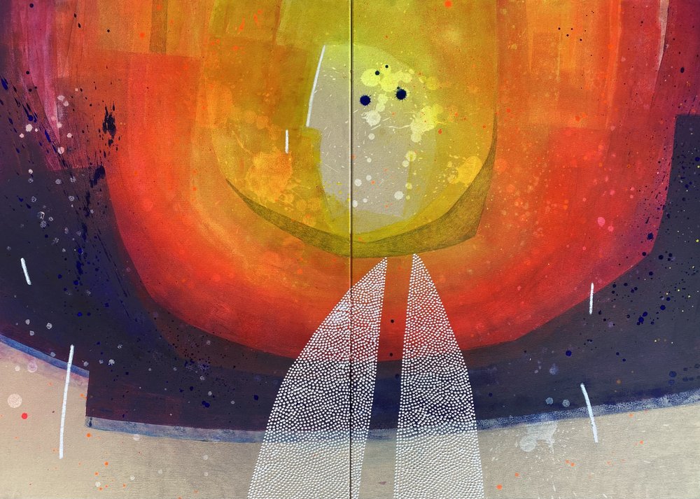Levendige kosmische gloed door SAN STARLING