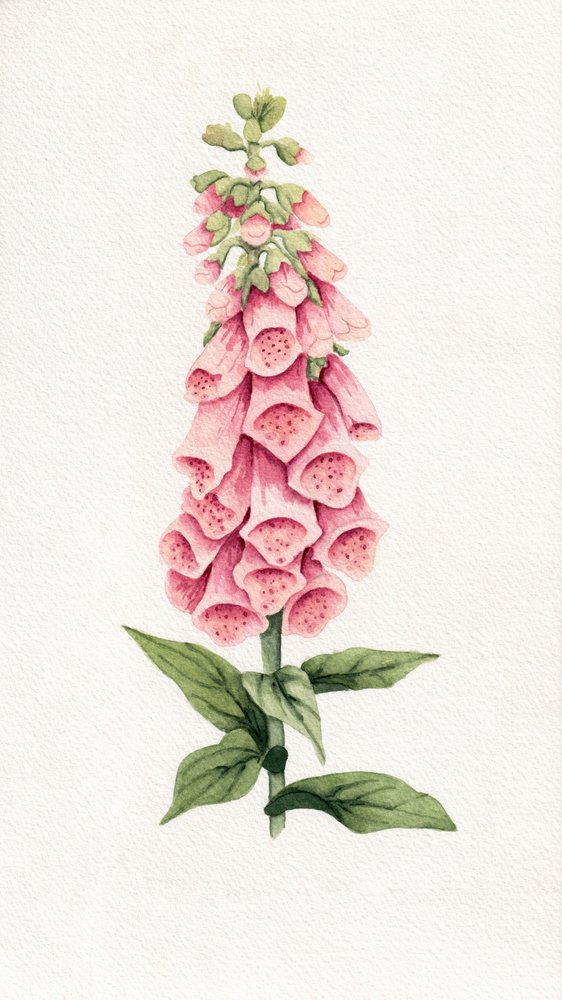 Delicate roze vingerhoedskruid door Salome