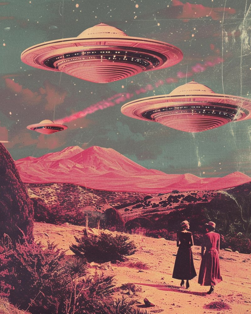 Ontmoeting met een UFO in de woestijn door Samantha Hearn