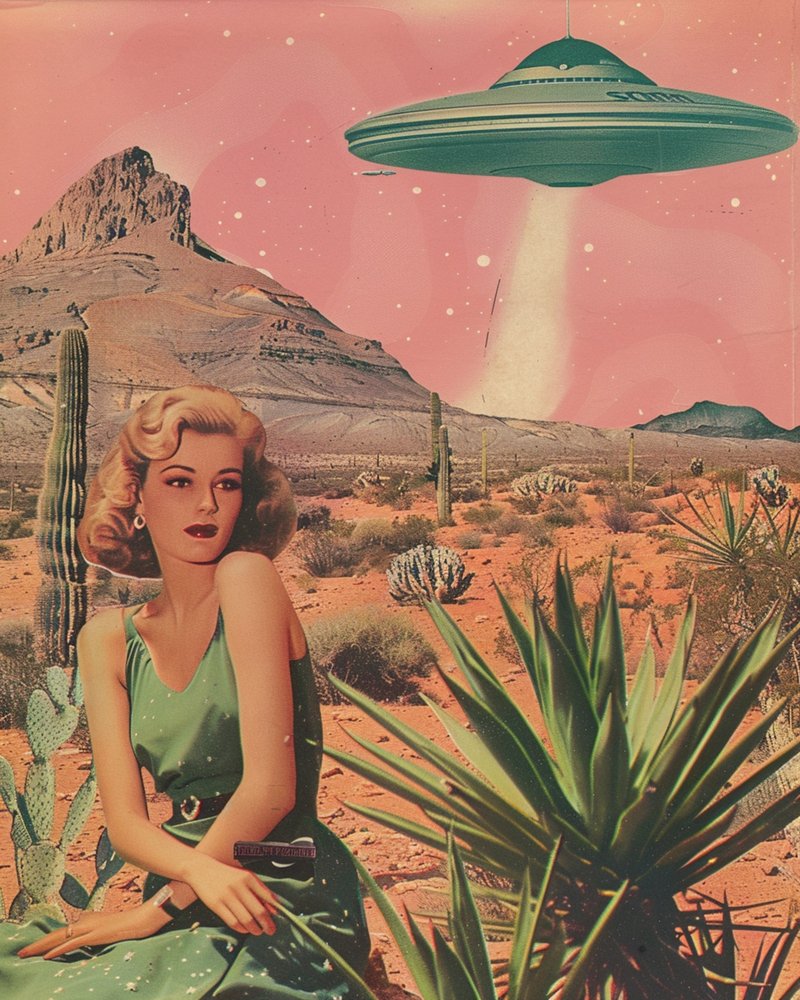 Ontmoeting met een UFO in de woestijn door Samantha Hearn