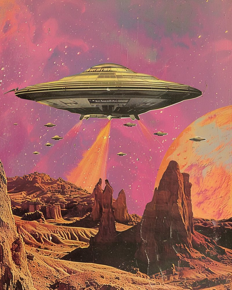 Retro-sciencefiction: woestijnplaneet door Samantha Hearn