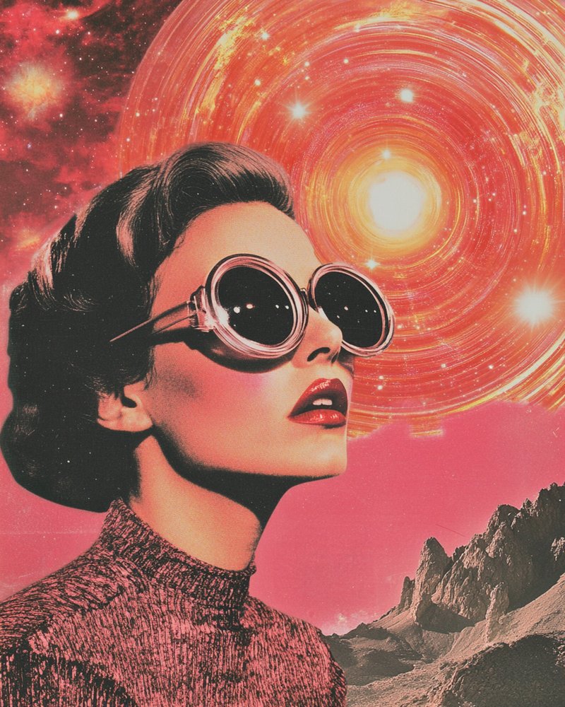 Retro ruimte-glamour door Samantha Hearn