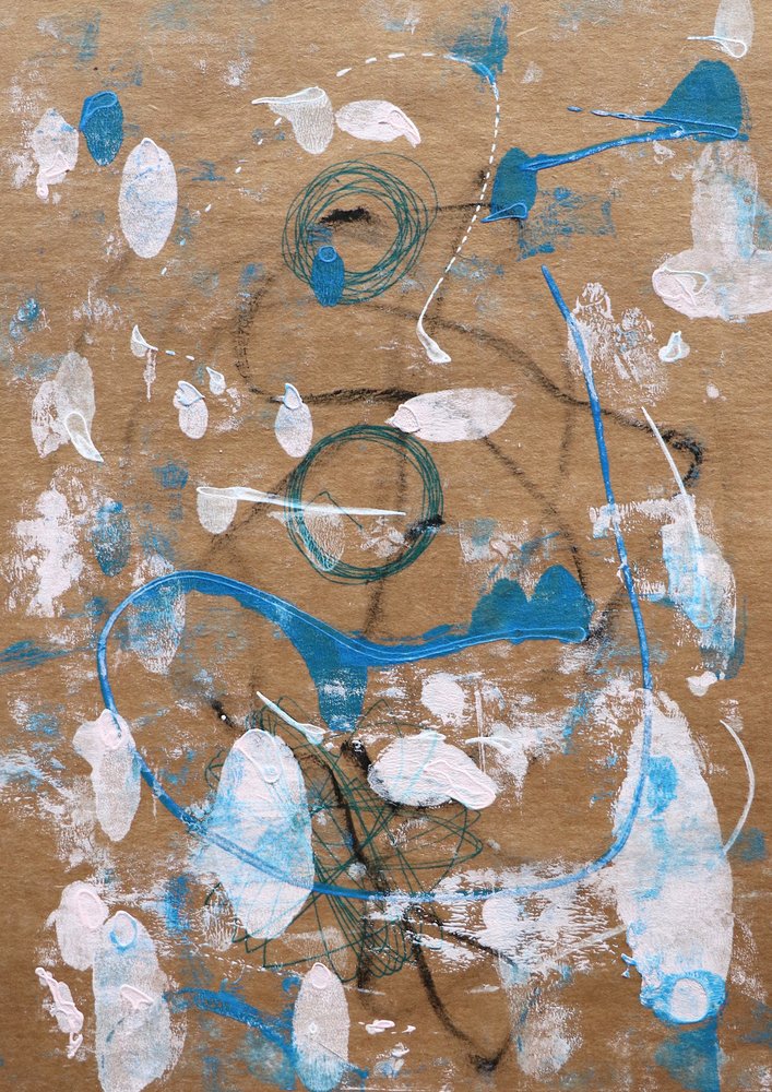 Abstracte blauwe beweging door Santhosh ch