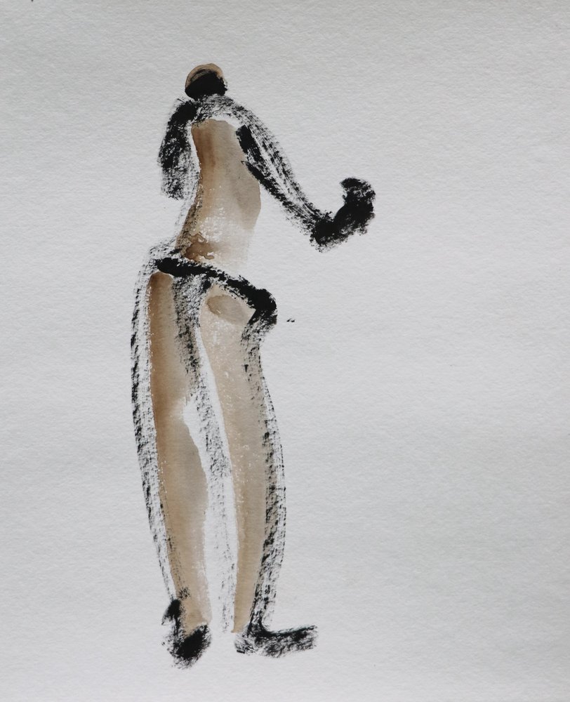Abstracte naaktfiguur door Santhosh ch