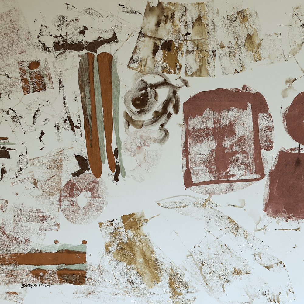Aardse abstracte vormen door Santhosh ch