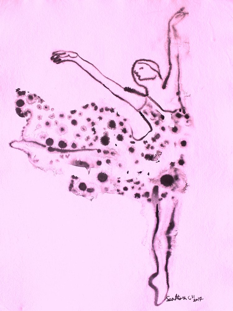 Etherische balletdans door Santhosh ch