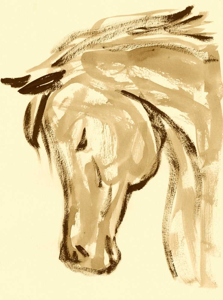 Vloeiende paardengeest door Santhosh ch