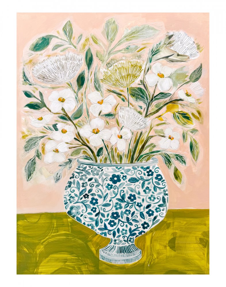 11x14 bloemen in bloei door Sarah Fitzgerald