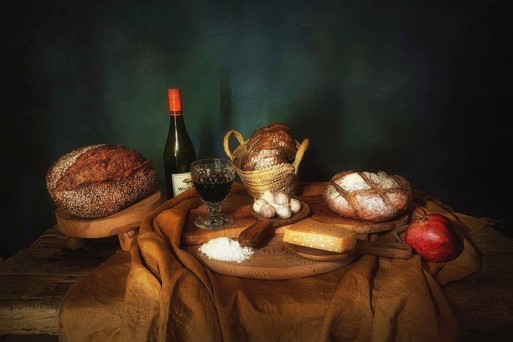 Boerenbrood en wijn door Saskia Dingemans