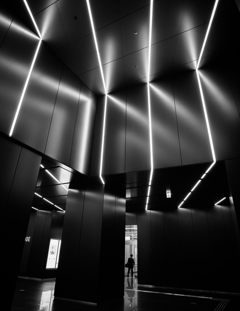 Modern interieursilhouet door Satoshi Hata