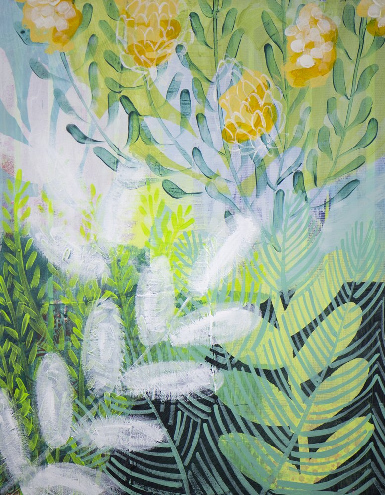 Levendige botanische tuin door Shelley Hampe