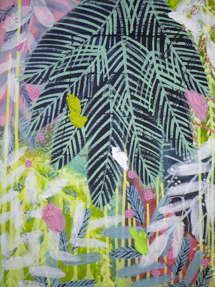 Levendige junglebladeren door Shelley Hampe