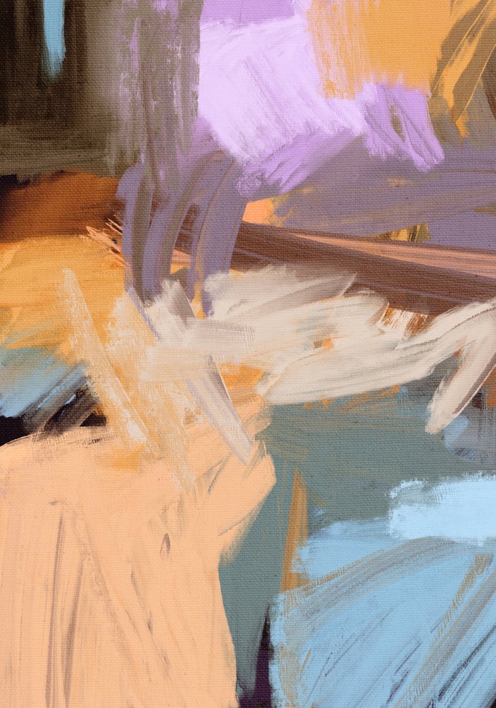 Pastelkleurige abstracte beweging door Simona Gocan