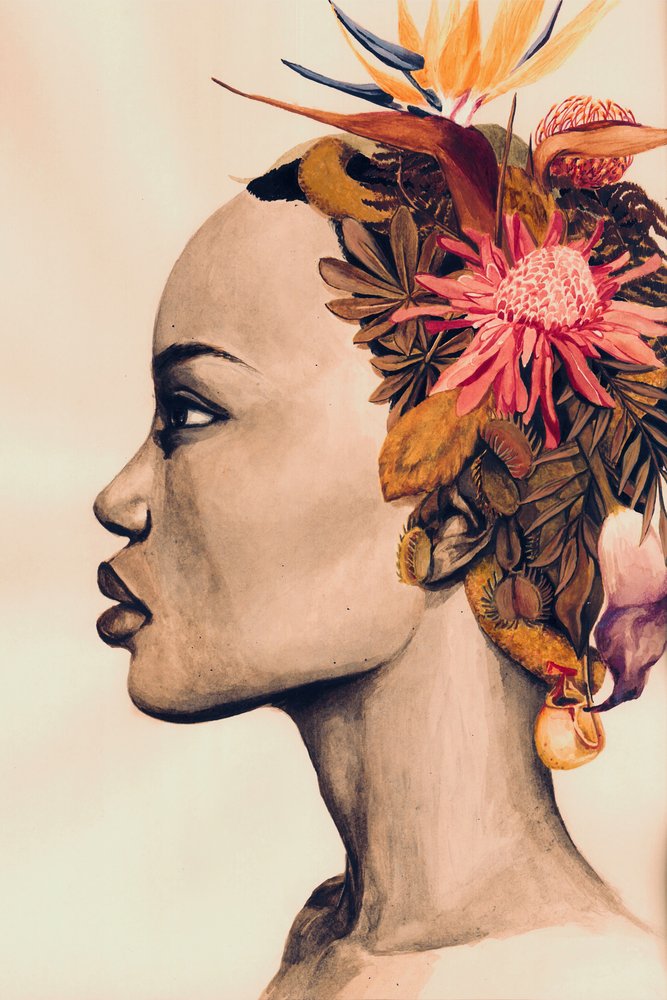 Botanische kroon voor vrouwen door Sophia Novosel