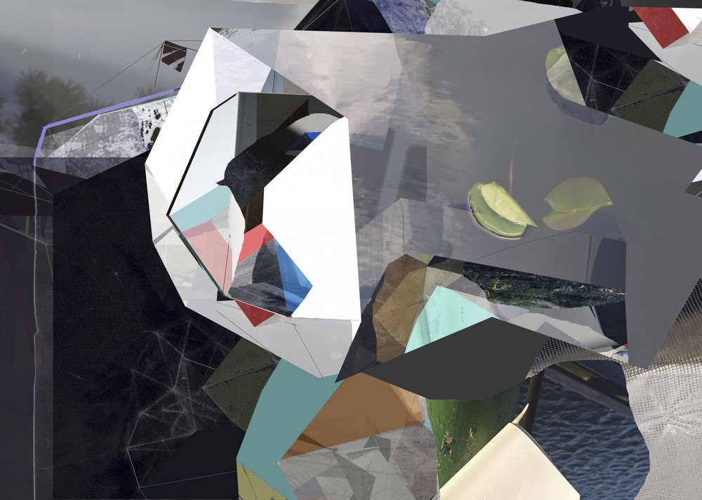 Gefragmenteerde geometrische abstractie door Stefan Fransson