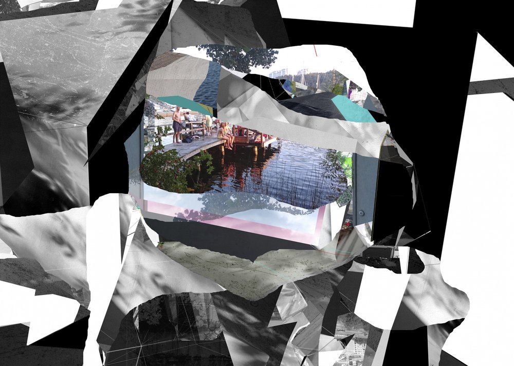Levendige abstracte bijeenkomst door Stefan Fransson