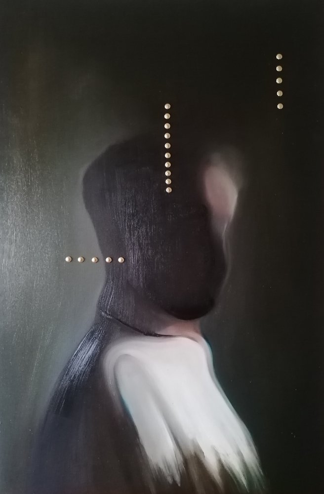 Donkere abstracte figuur door Stefano Mazzolini