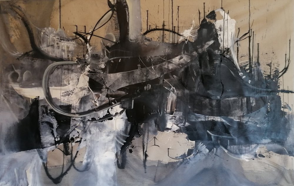 Dynamische abstracte streken door Stefano Mazzolini