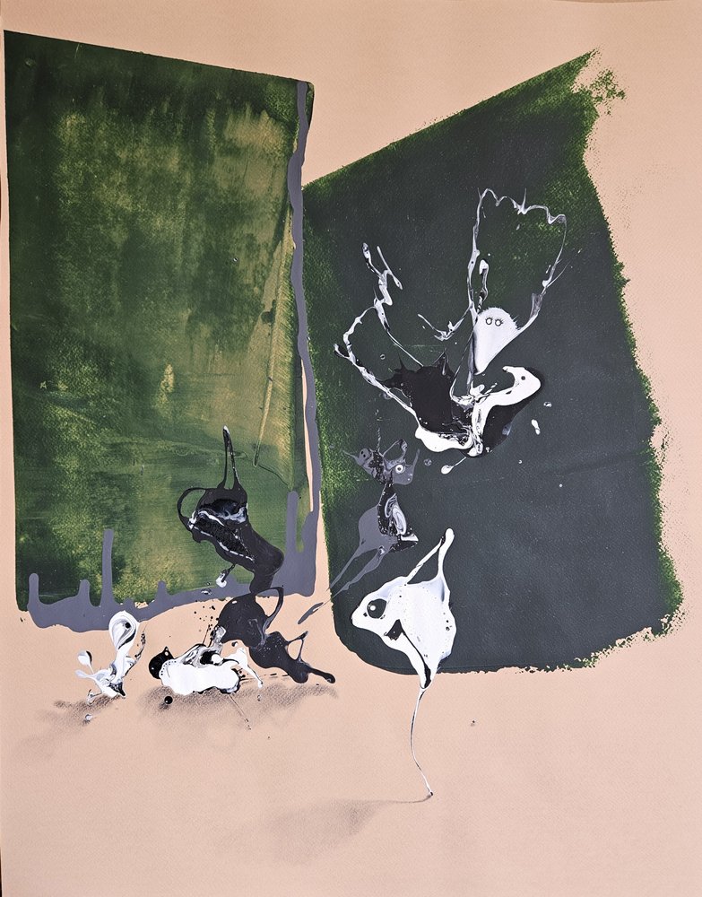 Dynamisch groen abstract door Stefano Mazzolini