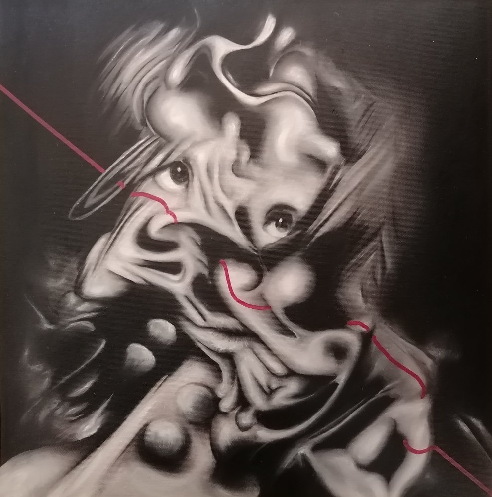 Griezelig abstract portret door Stefano Mazzolini