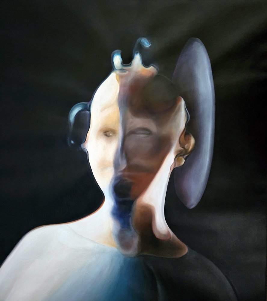 Raadselachtig abstract hoofd door Stefano Mazzolini