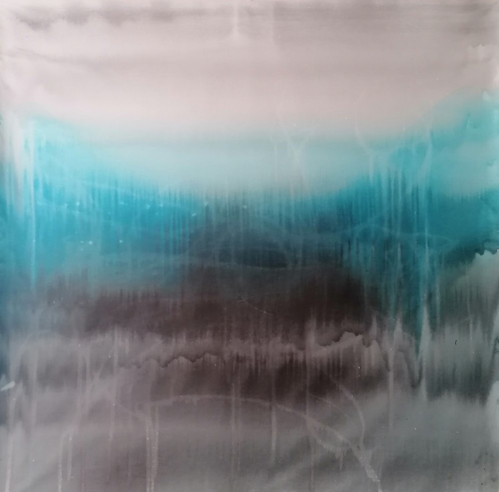 Mistig blauw abstract door Stefano Mazzolini