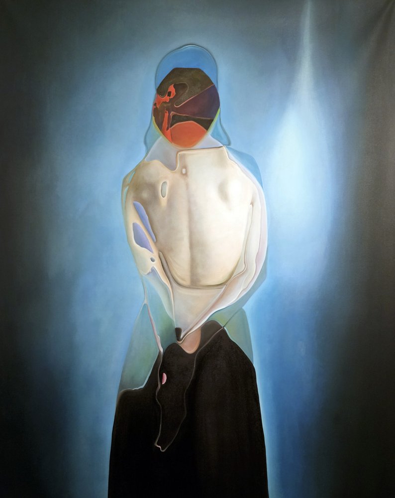 Mysterieuze blauwe contemplatie door Stefano Mazzolini