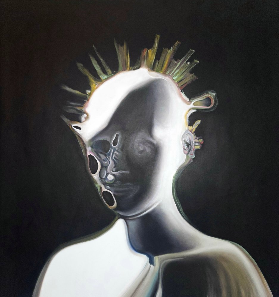 Surrealistisch abstract portret door Stefano Mazzolini