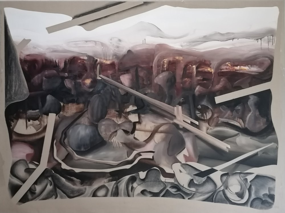 Surrealistisch industrieel abstract door Stefano Mazzolini