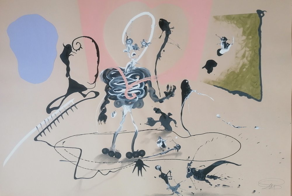 Grillige abstracte figuren door Stefano Mazzolini