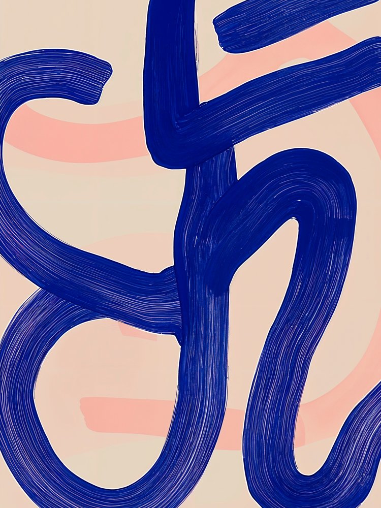 Abstract Blue Flow door Studio Palette