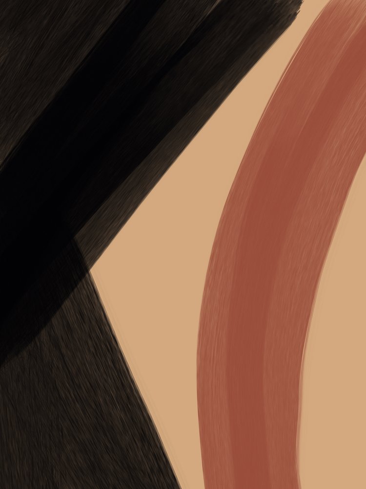 Aardse abstracte rondingen door Studio Palette