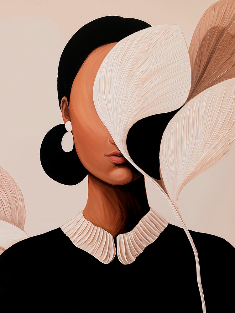 Elegant abstract portret door Studio Palette