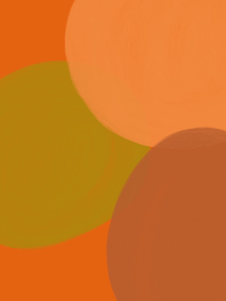 Warme, aardse cirkels door Studio Palette